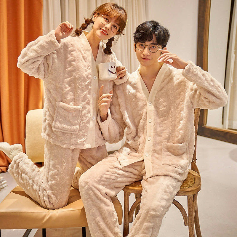 Two-Piece Flannel Fleece Loungewear Set