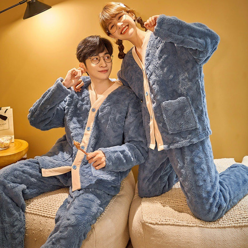 Two-Piece Flannel Fleece Loungewear Set